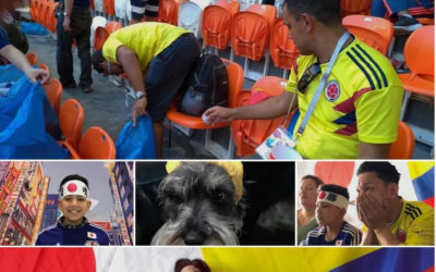 JAPONESES RECOGIENDO BASURA Y NOSOTROS